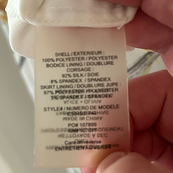 Alice + Olivia Mel Open Back Gathered High-Low Dress in Exotic Poppy - Picture 12 of 15